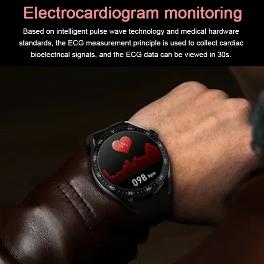 Painless blood sugar health monitoring smart Bluetooth talking watch