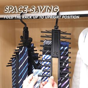 360° Rotating Cross Shaped Tie Hanger