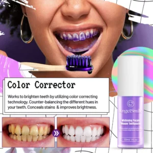AngelSmile™ Color-Correcting Purple Mousse Toothpaste