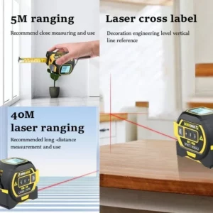 3 in 1 Laser Rangefinder--steel tape distance meter