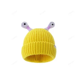 Winter Parent-Child Cute Glowing Little Monster Knit Beanie Hat - Clothes