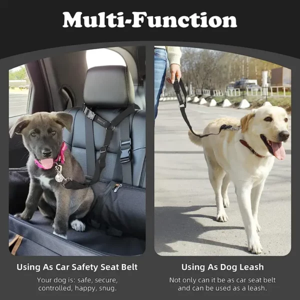 Adjustable Dog Safety Seat Belt For Vehicle