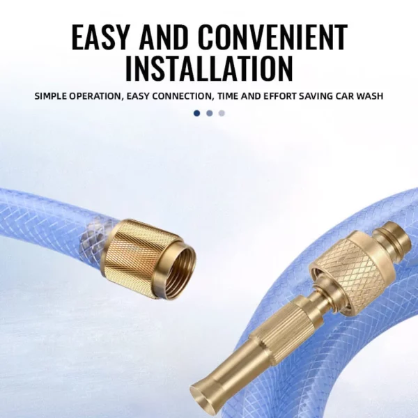 HIGH PRESSURE BRASS WATER HOSE NOZZLE
