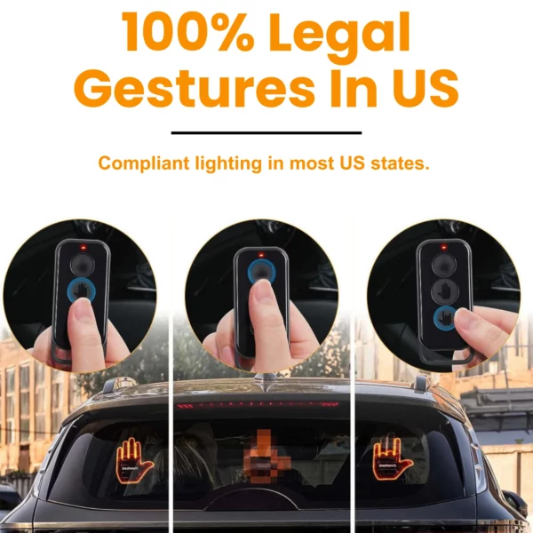 THE GLOGESTURE™ - LED HAND SIGN