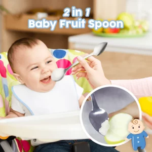 2 in 1 Baby Fruit Spoon