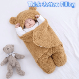 Baby Sleeping Bag Ultra-Soft Fluffy Fleece Blanket