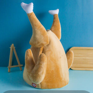 Roast Chicken Hat - Quirky Gift - Moveable Leg