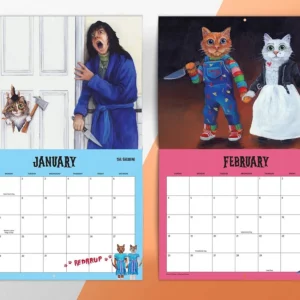 Scaredy Cats 2024 Monthly Calendar