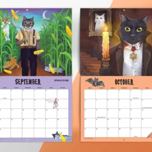 Scaredy Cats 2024 Monthly Calendar