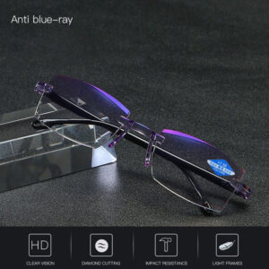 Sapphire High Hardness Anti-blue Progressive Far And Near Dual-Use Reading Glasses