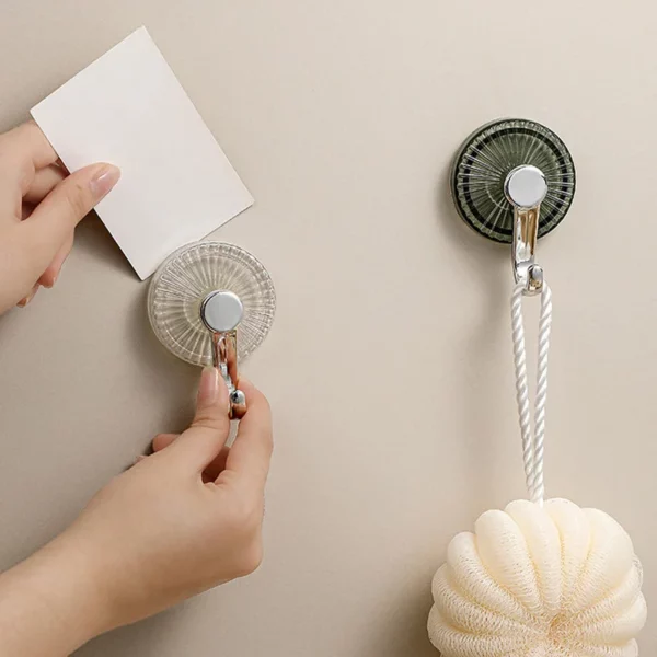 Powerful suction cup hooks no punching