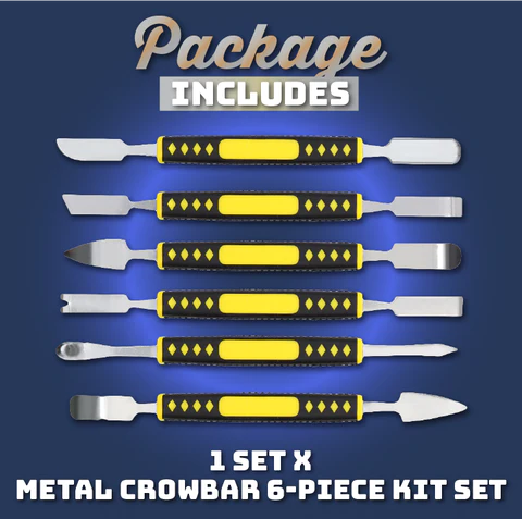 Metal Crowbar 6-Piece Kit Set