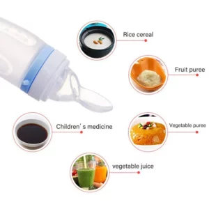 Baby Feeding Bottle Dolphin Silicone Rice Cereal Spoon Newborn Tableware Baby Goods Feeding Spoon