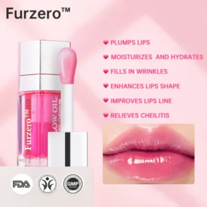 Furzero™ 12 HRS Instants Lips Plumping & Fuller Hydrating Glow Oil