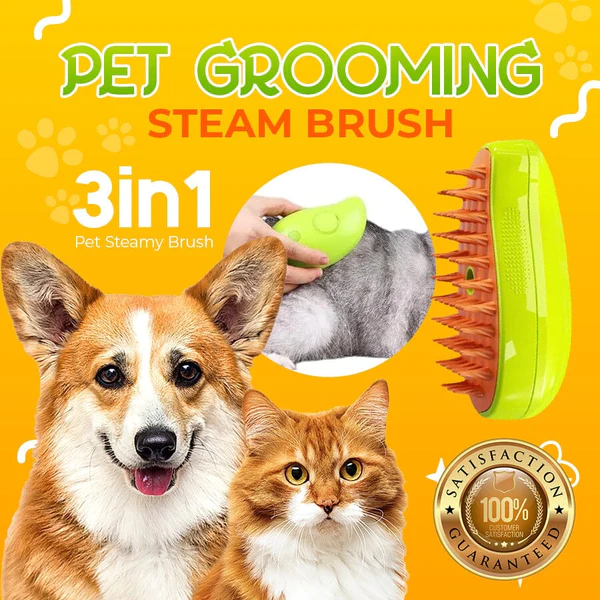Pet Grooming Steamy Brush