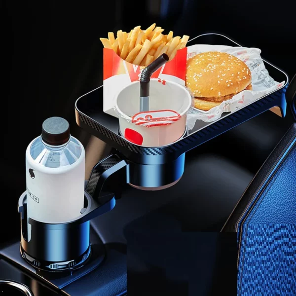 Car Cup Holder Extender & Food Tray