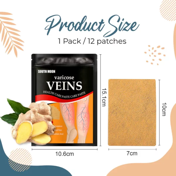 New Varicose Veins Care Foot Patch