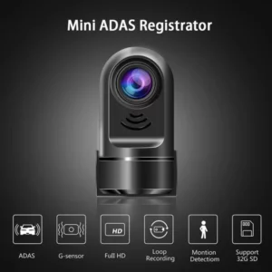 1080P HD 360° Rotating Mini ADAS Dashcam